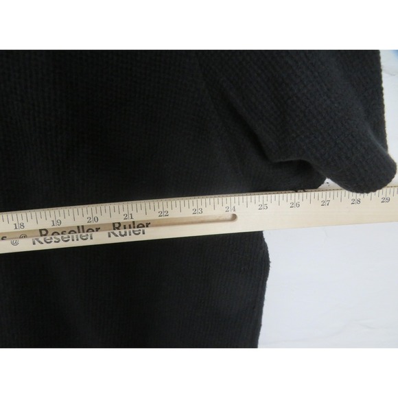 Gap Shirt Mens 3XL Black Textured Modal Camp Collar Short Sleeve Button Up Knit - Picture 8 of 9